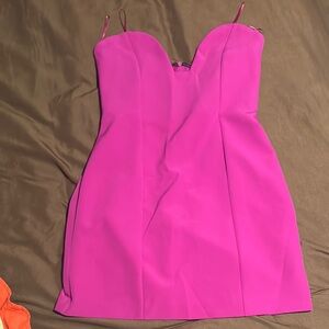 Zara Vibrant Pink Backless Dress